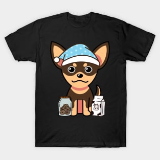 Cute small dog is having a midnight snack T-Shirt